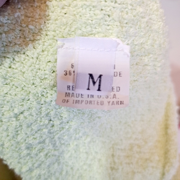 Margaret OLeary Cotton Blend Textured Ruched Neckline Tank Top In Lime - Picture 6 of 8